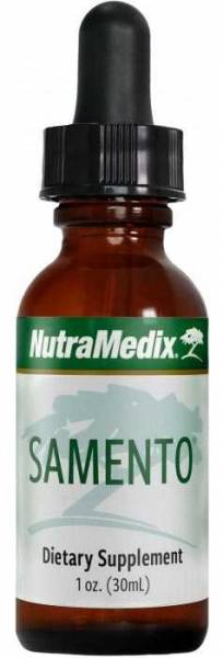 Vorschau: NutraMedix Samento - 30ml Vorschau: Schlanke Braunglas-Flasche Samento Nutramedix Tropfen 30ml als Antioxidans