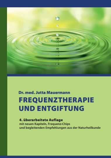 ein grün-blaues Buch-Cover mit der Aufschrift E-BOOK Mauermann - Frequenztherapie und entgiftung 4. Auflage