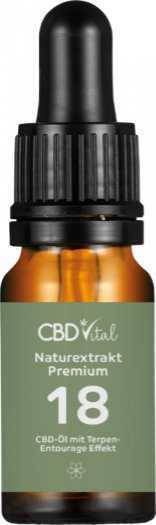 Vorschau: CBD-Öl Vital 18 Premium Vorschau: CBD-Tropfen 18% hochdosiert