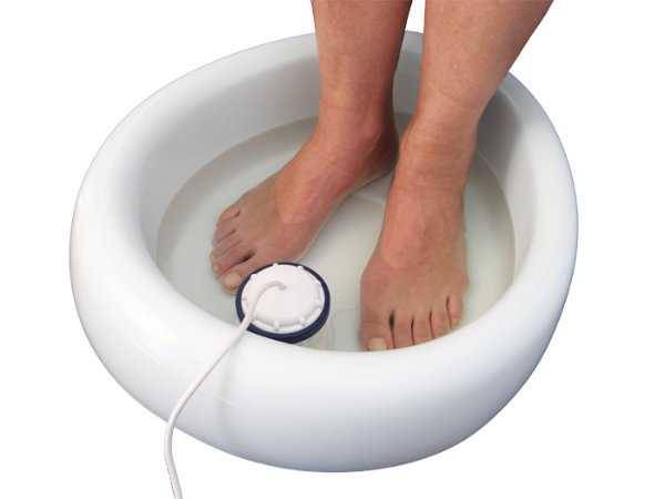 Thermo-isolierte Fußwanne für Detox Elektrolyse Fußbad Gerät Weiße Thermo-isolierte Fußwanne für Detox Elektrolyse