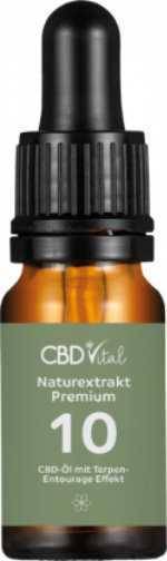 Vorschau: CBD-Öl Premium 10% - mit Vorschau: 10%ige CBD-Öl bessere Wirkung durch Terpen-Entourage-Effekt in In Braunglas-Pipettenflasche