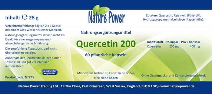 Vorschau: Quercetin 200 - Vorschau: Quercetin 200 - natürliches Antioxidans für ein starkes Immunsystem