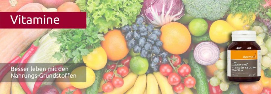 Vitamine - Vitamin D3 K2 wichtig für ein starkes Immunsystem - Früchte und Gemüse