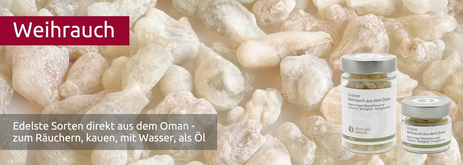 Nahaufnahme von den Harzkugeln des Weihrauchs aus dem Oman